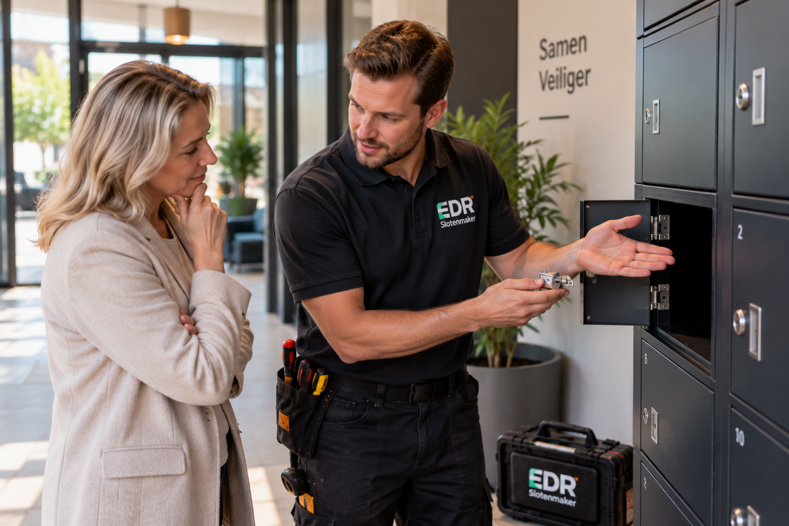 EDR Slotenmaker bespreekt beveiliging met klanten